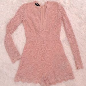 LONG SLEEVE LACE ROMPER